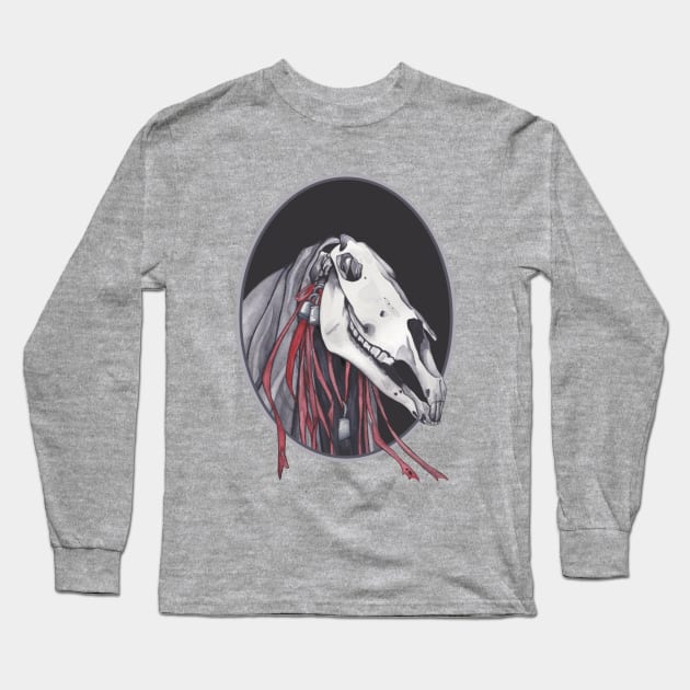 Mari Lwyd - Dark Long Sleeve T-Shirt by SaltDream